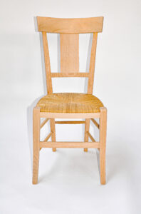 Chaise artisanale Directoire barre droite