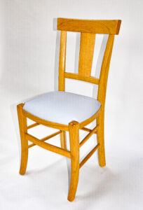 Chaise artisanale Directoire similicuir