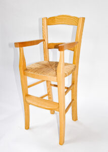 Fauteuil haut artisanal enfant