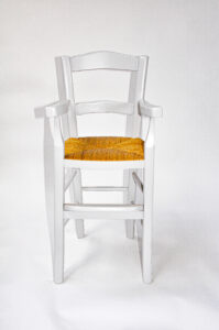 Fauteuil haut artisanal enfant
