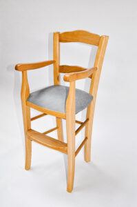 Fauteuil haut artisanal enfant
