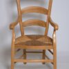 Fauteuil artisanal Louis Philippe en chêne paillé – Image 2
