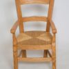 Fauteuil artisanal enfant en chêne paillé – Image 2