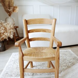 Fauteuil enfant bas en chene